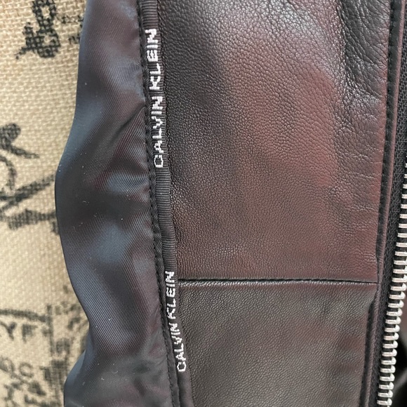 CALVIN KLEIN 1X SMOOTH SOFT BLACK LAMBSKIN LEATHER JACKET ๐งฅ ๐NWT NEVER WORN!๐ - Picture 7 of 15